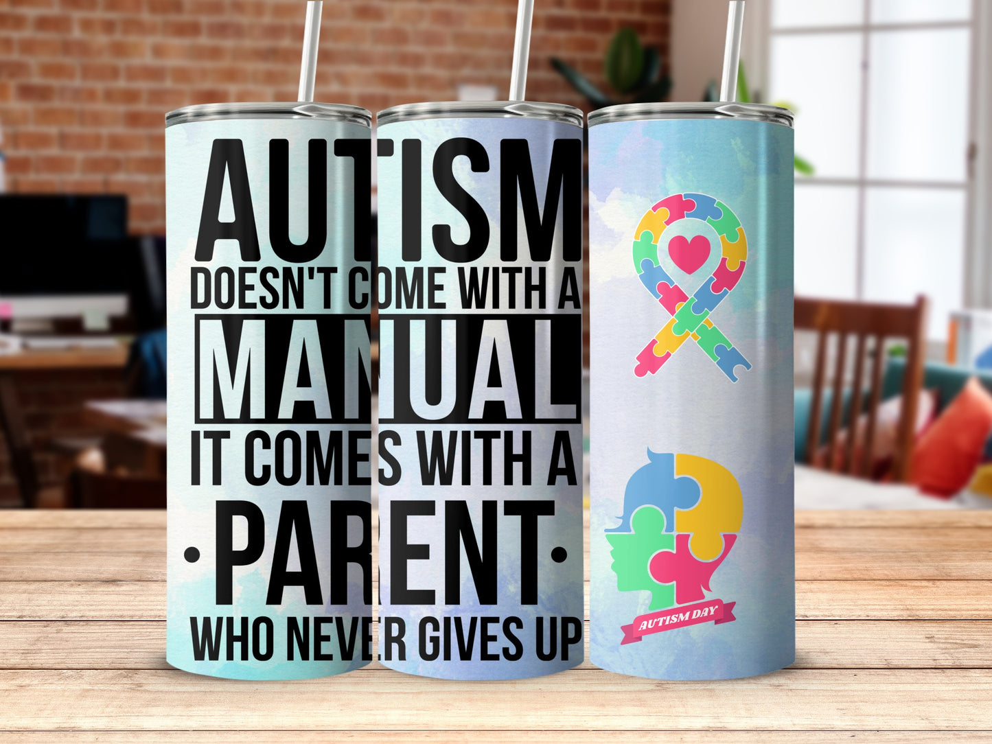 Autism Awareness Inspirational Tumblers