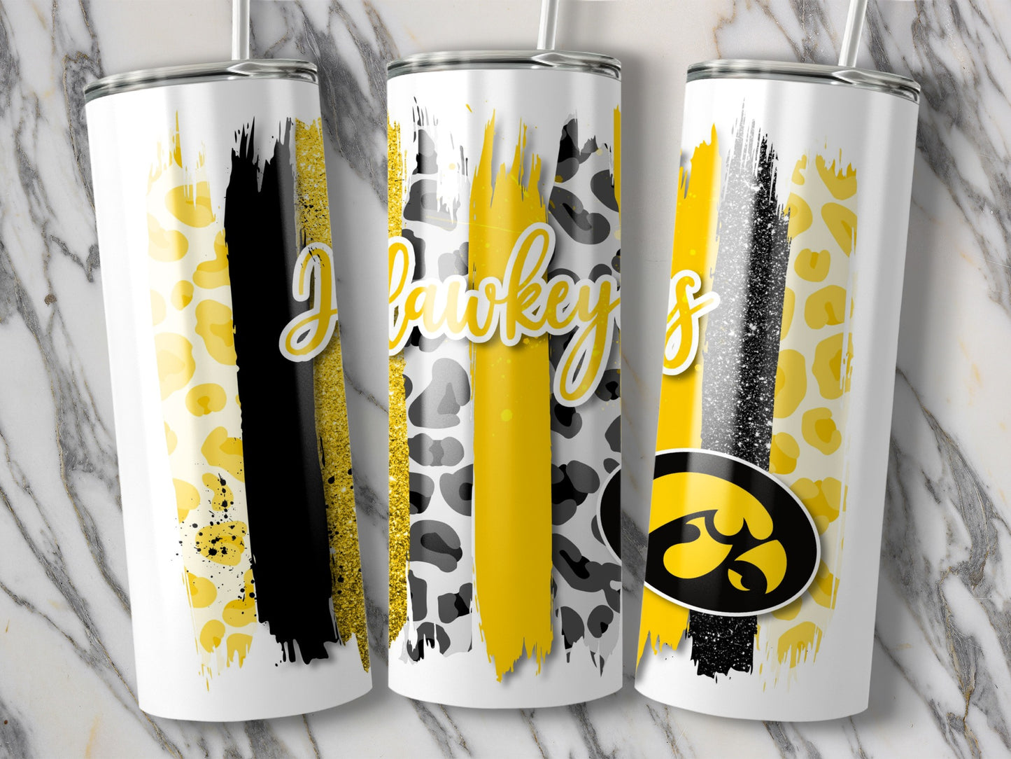 Hawkeyes Iowa Brush Strokes Iowa Versus All Yall Tumblers
