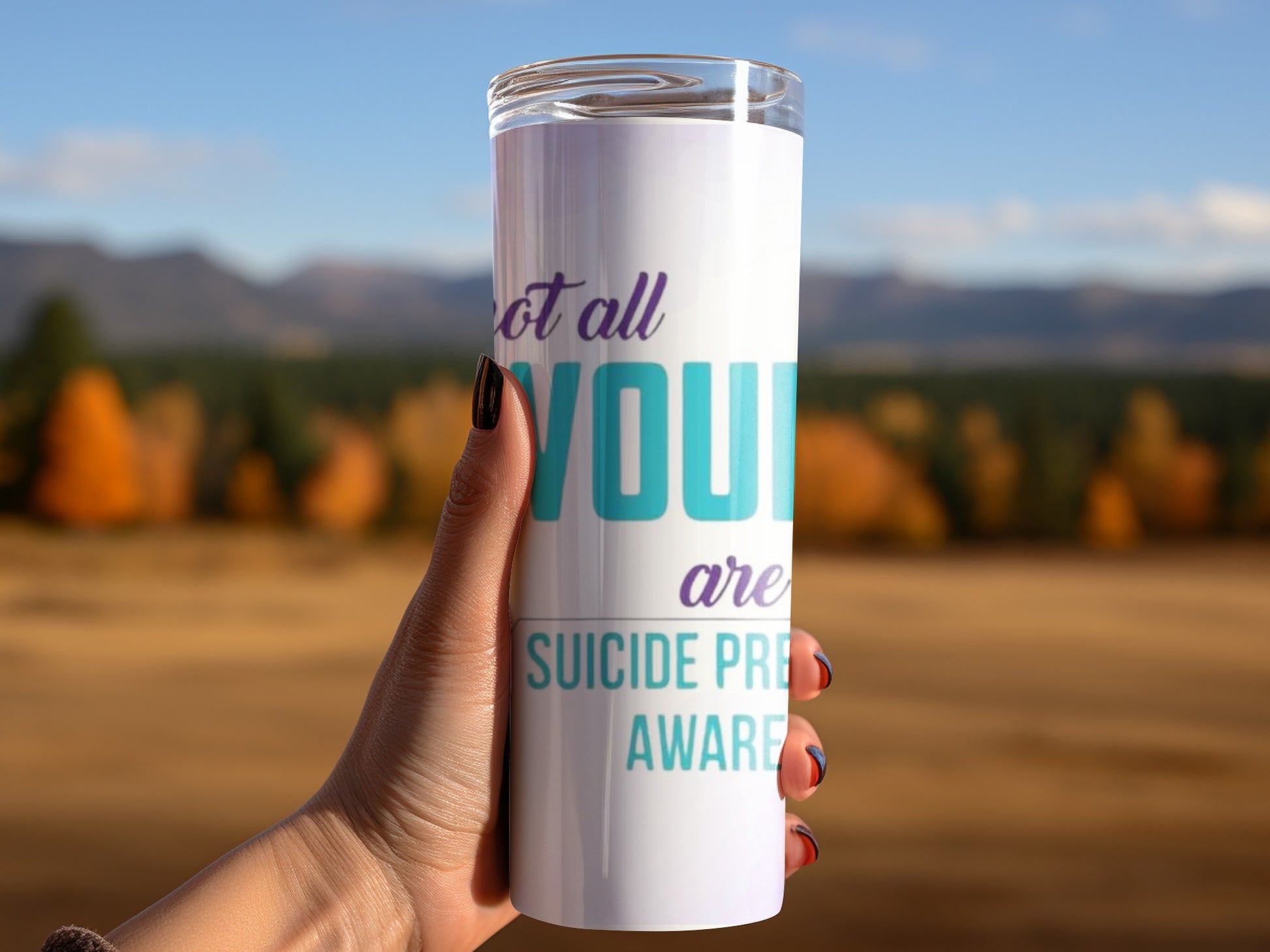 Suicide Prevention Awareness Design Tumbler Product