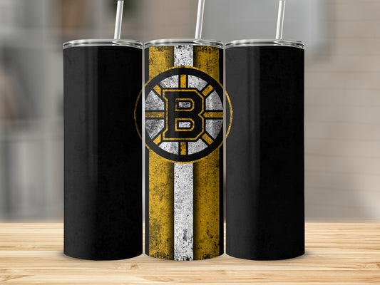 Vintage Bruins-Themed Triple Tumbler Set