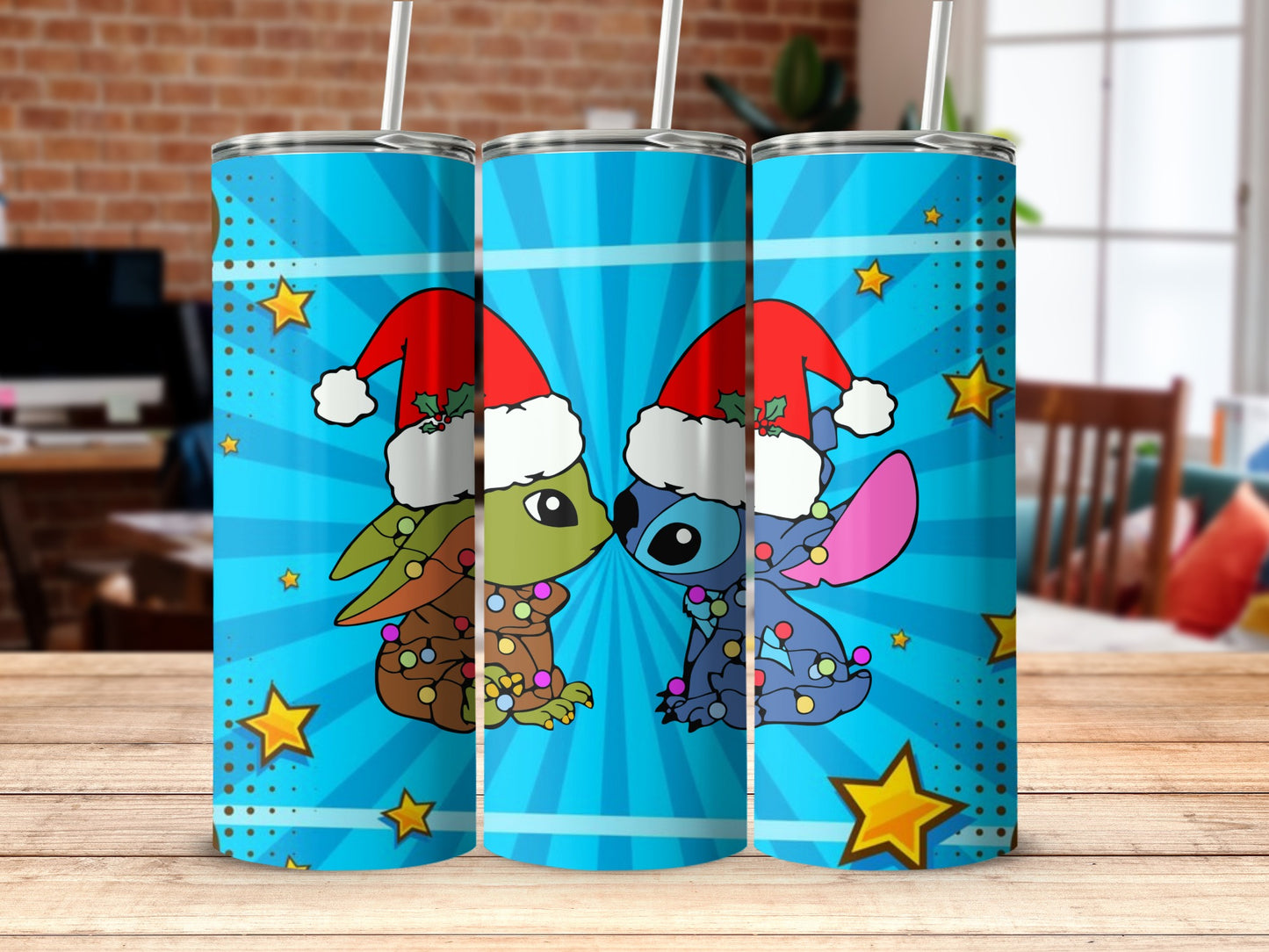Cute Holiday-Themed Characters Insulated Tumbler