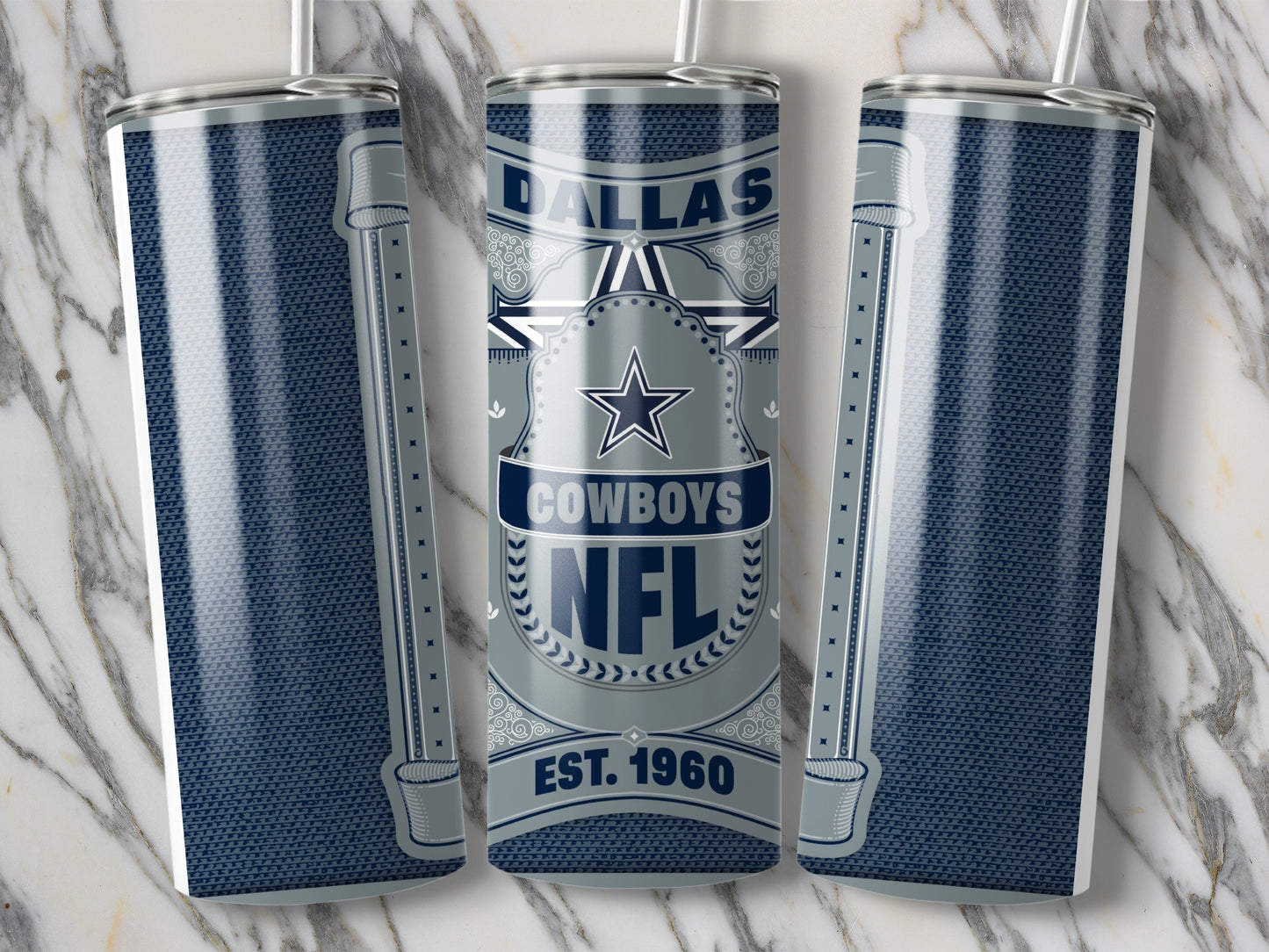 Dallas Cowboys NFL Established 1960 Design Tumbler