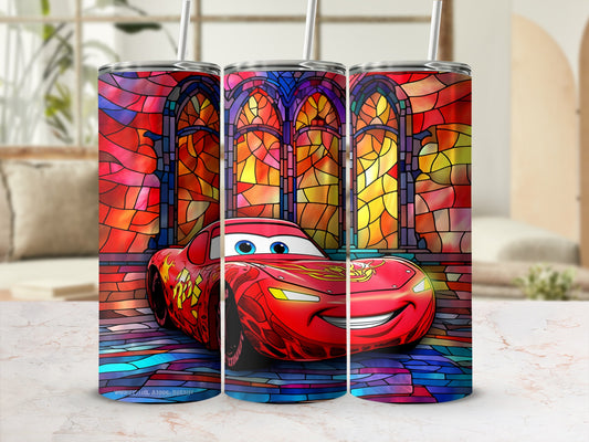 Colorful Car Window Art Insulated Travel Tumbler