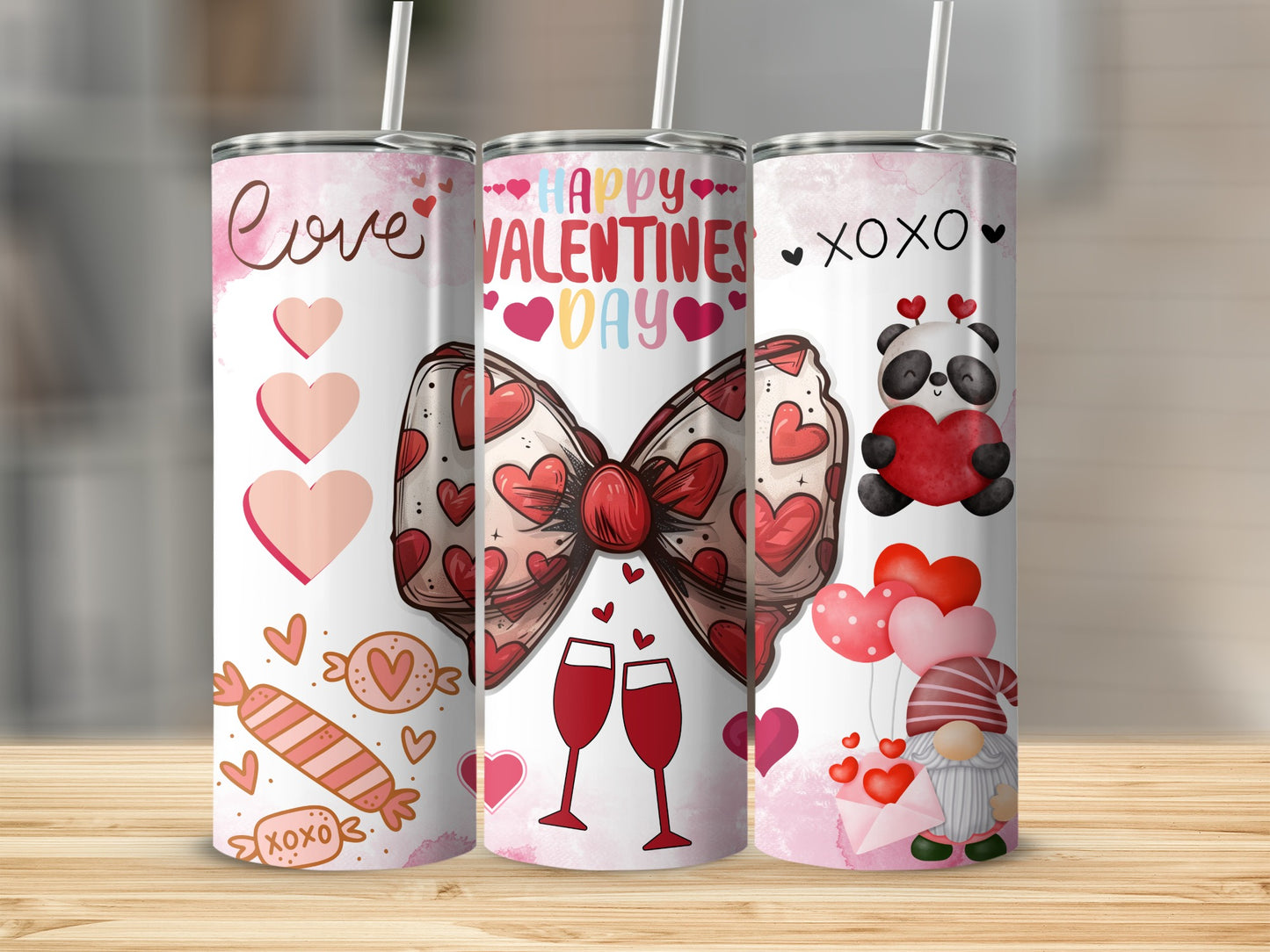 Happy Valentines Day Love Themed Tumbler Product