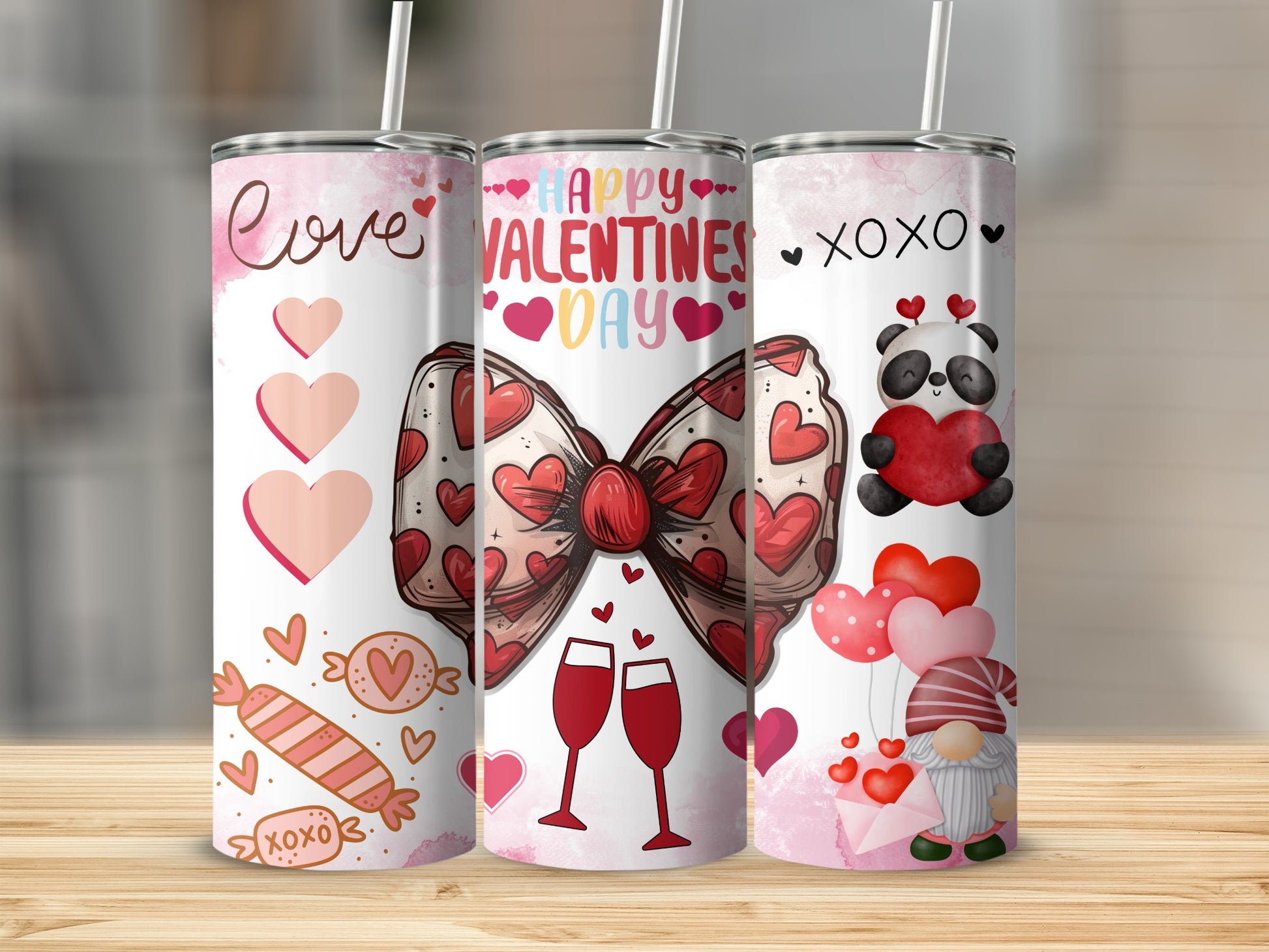 Happy Valentines Day Love Themed Tumbler Product