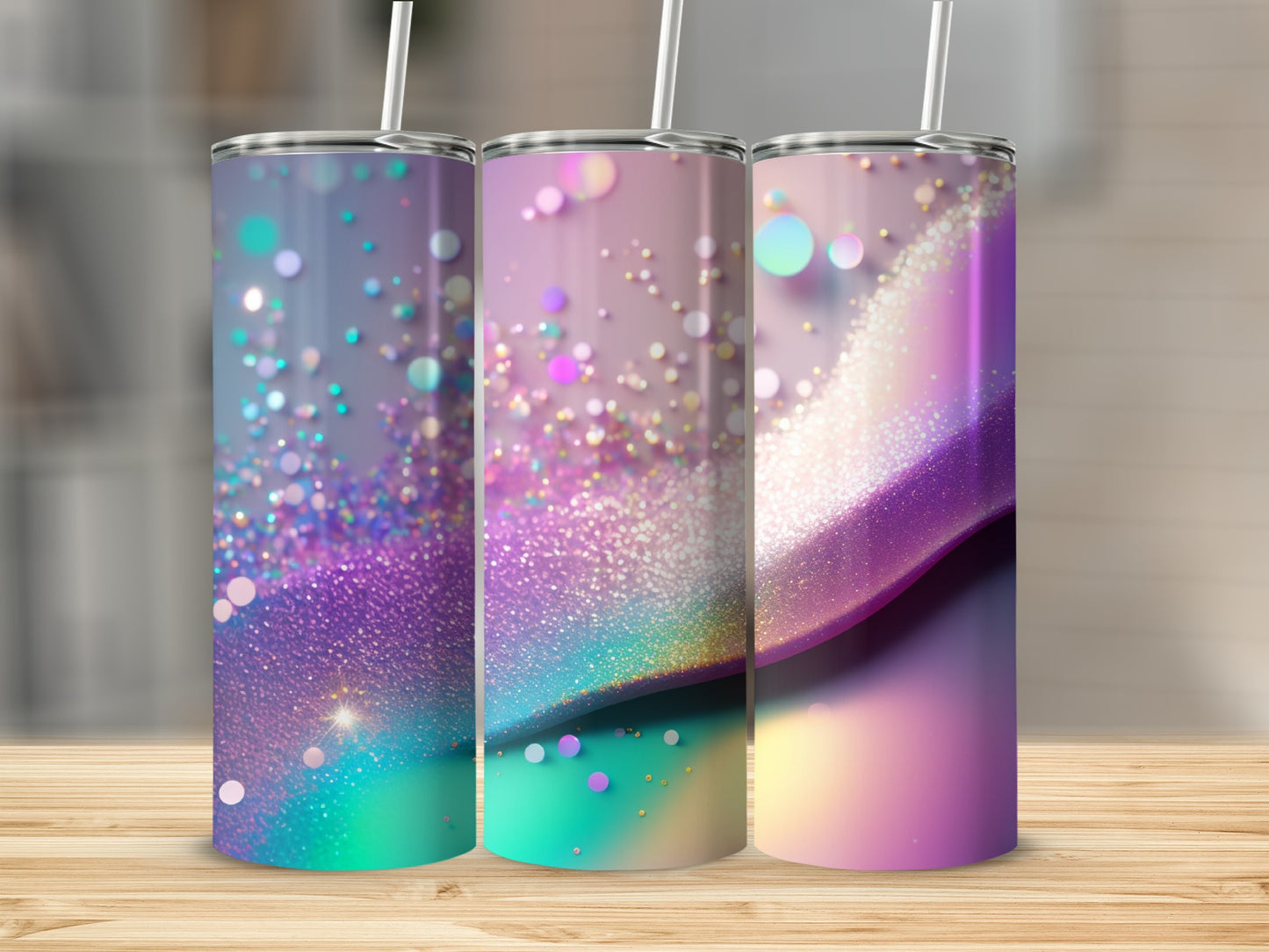 Iridescent Sparkle Gradient Purple Pink Teal Blue Design product type
