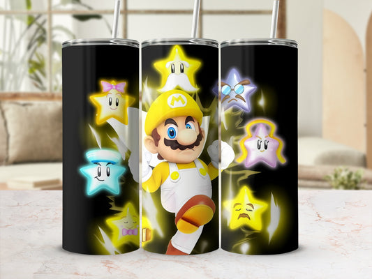 Mario and Star Companions Stainless Steel Tumbler