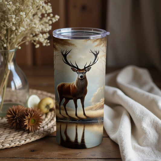 Majestic Deer Scenic Design Insulated Tumbler Product