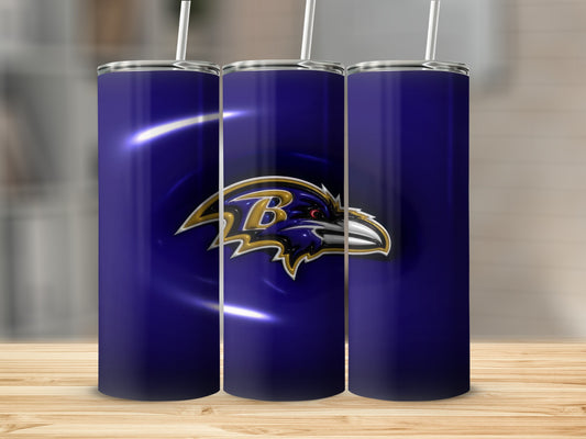 Ravens Logo Sharp Eye Team Colors In Orbit Tumblers