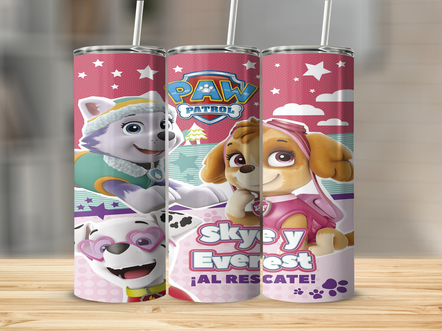 Skye y Everest ¡Al Rescate! Paw Patrol Tumbler