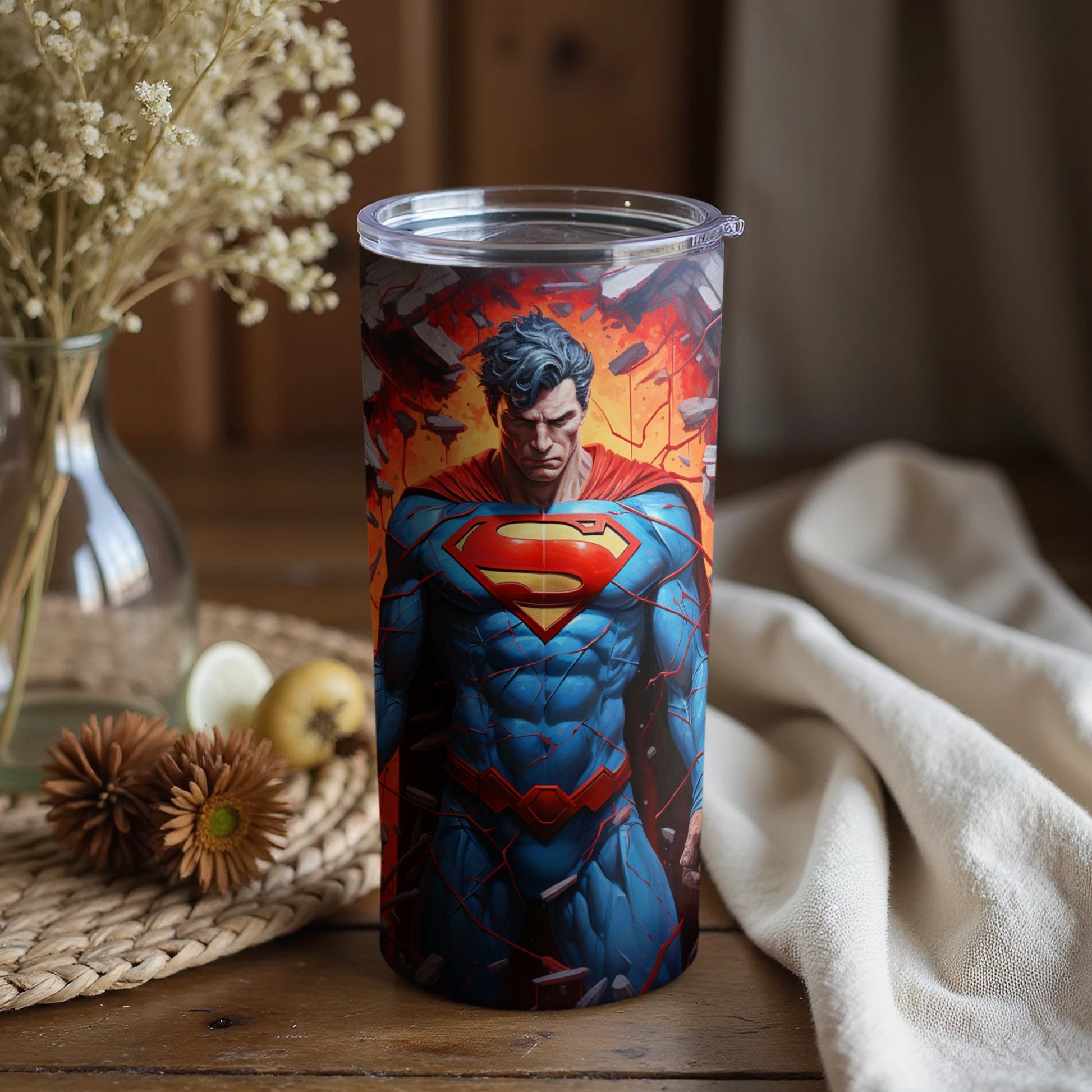 Superhero Insulated Tumbler with Bold Design