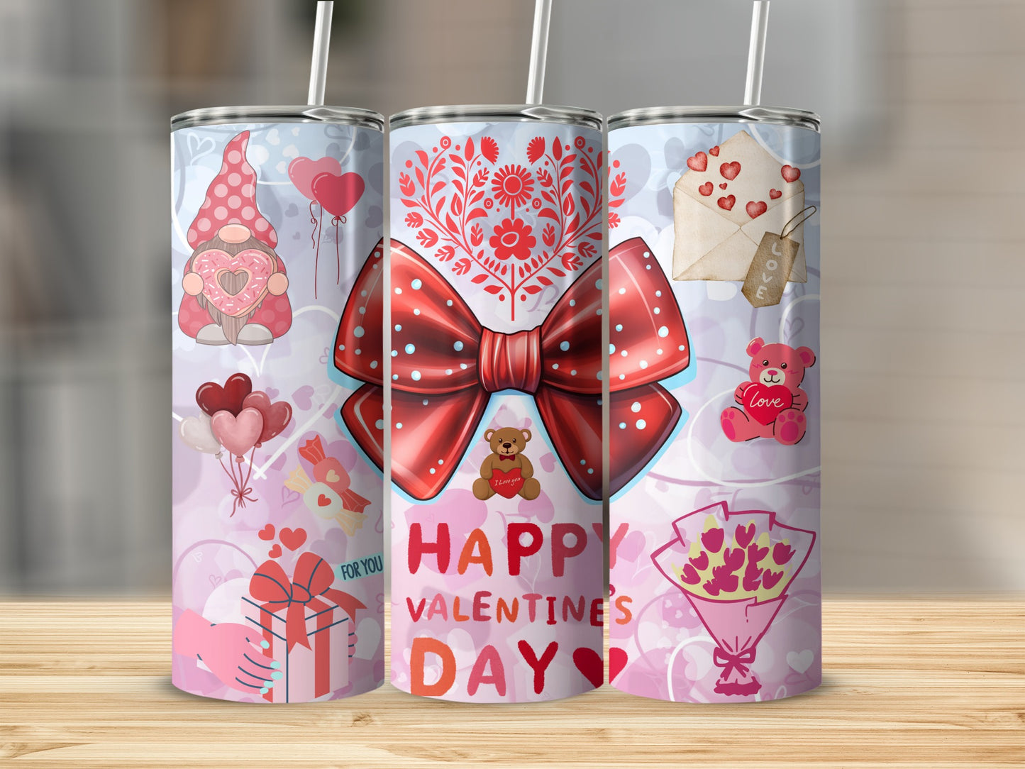 Cute Valentine's Day Themed Tumbler For Loved Ones