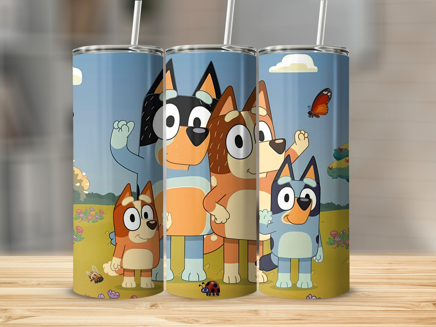 Cartoon Family Adventure Design Tall Tumbler