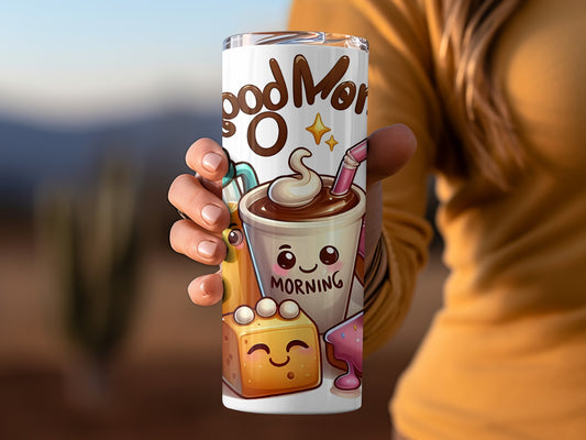 Cute Good Morning Cartoon Beverage Container product