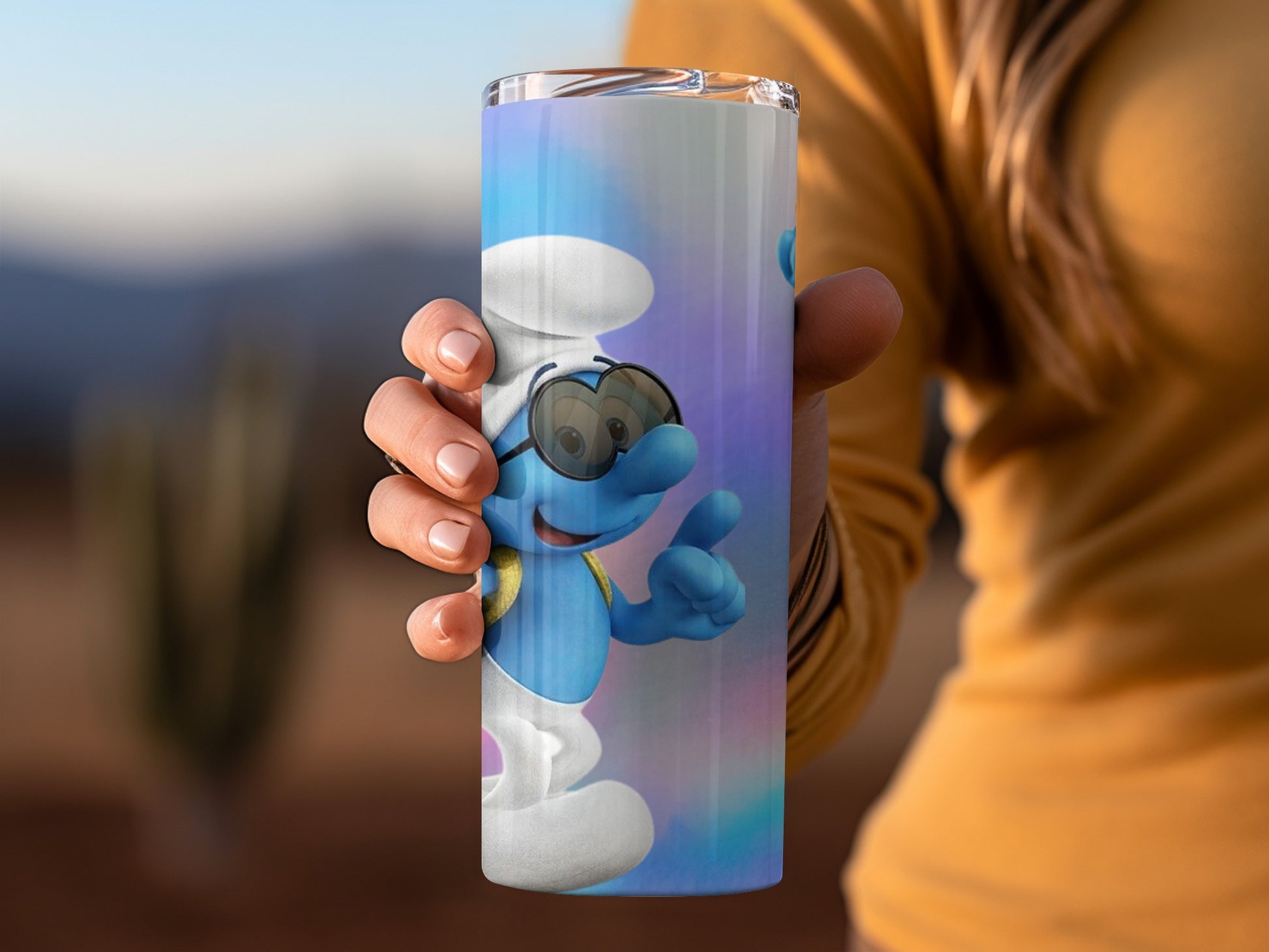 Cartoon Character with Glasses Insulated Tumbler