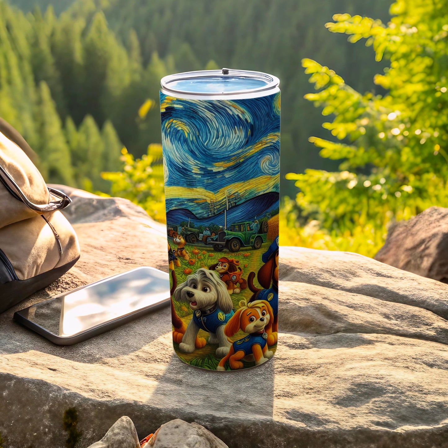 Starry Night Dog and Car Adventure Themed Product