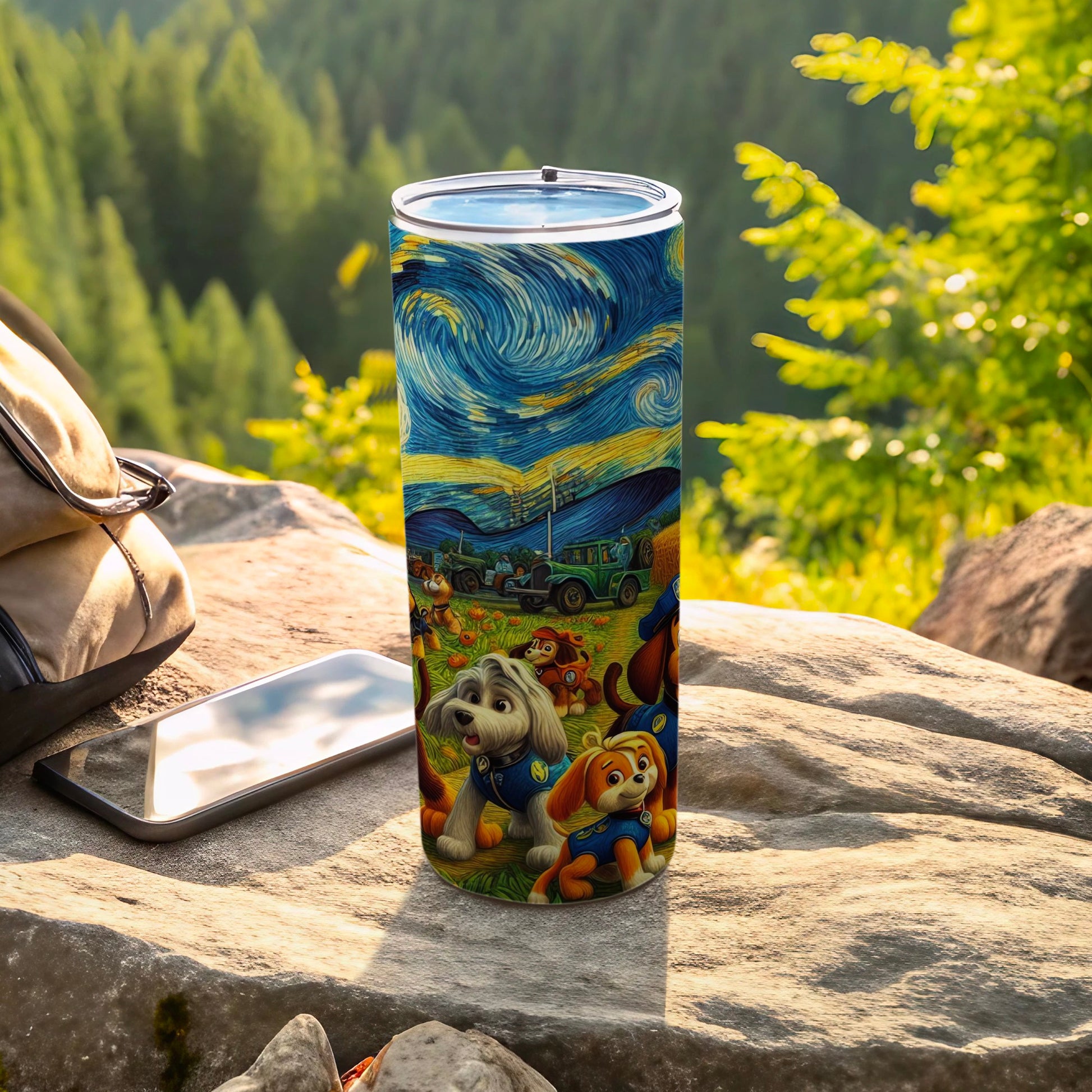 Starry Night Dog and Car Adventure Themed Product