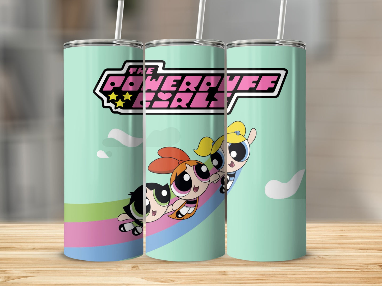 The Powerpuff Girls Colorful Design Tumbler Product