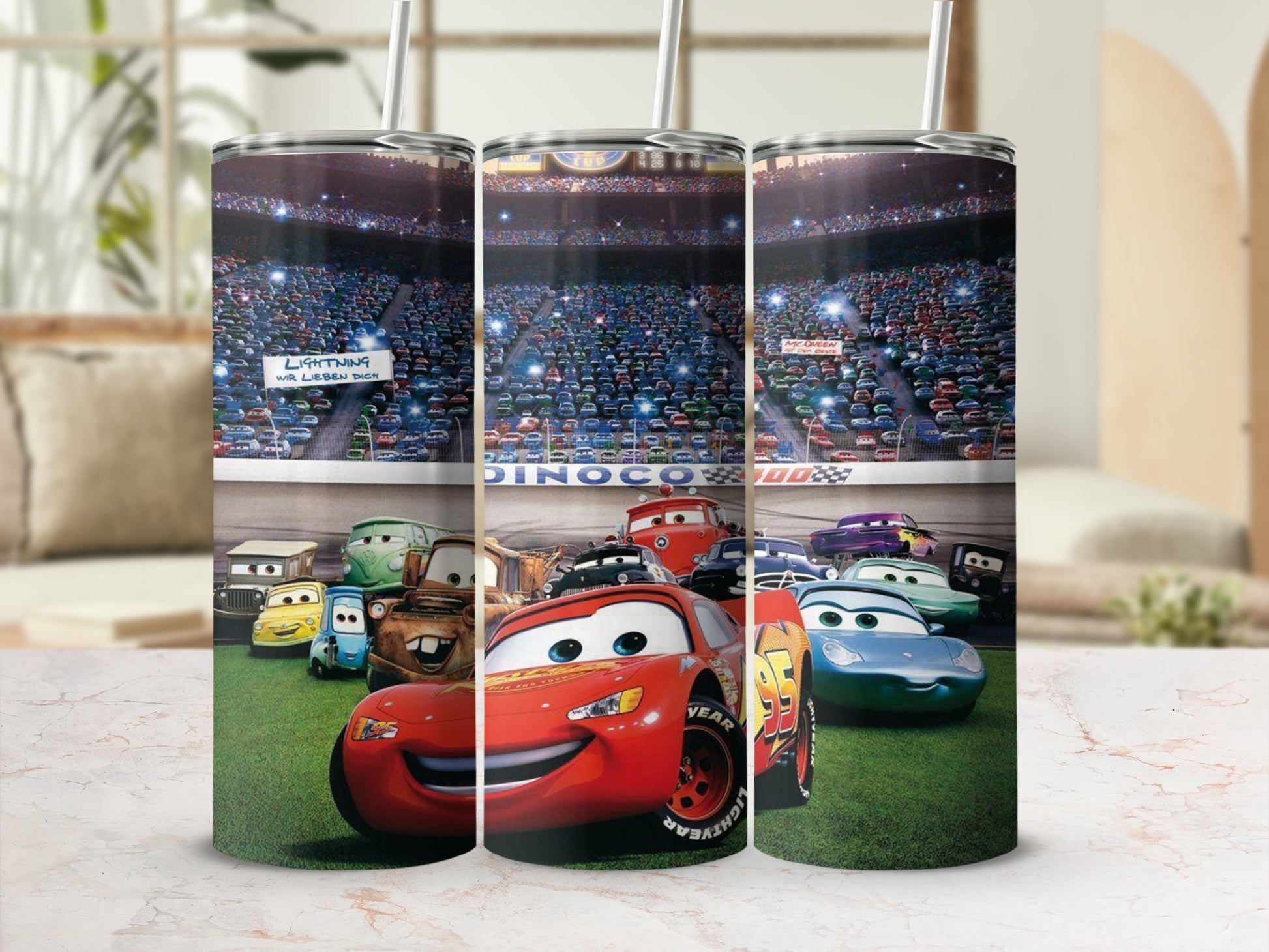 Exciting Race Car Design Tumbler for Kids and Fans