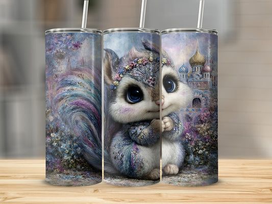 Cute Fantasy Squirrel Design on Insulated Tumbler