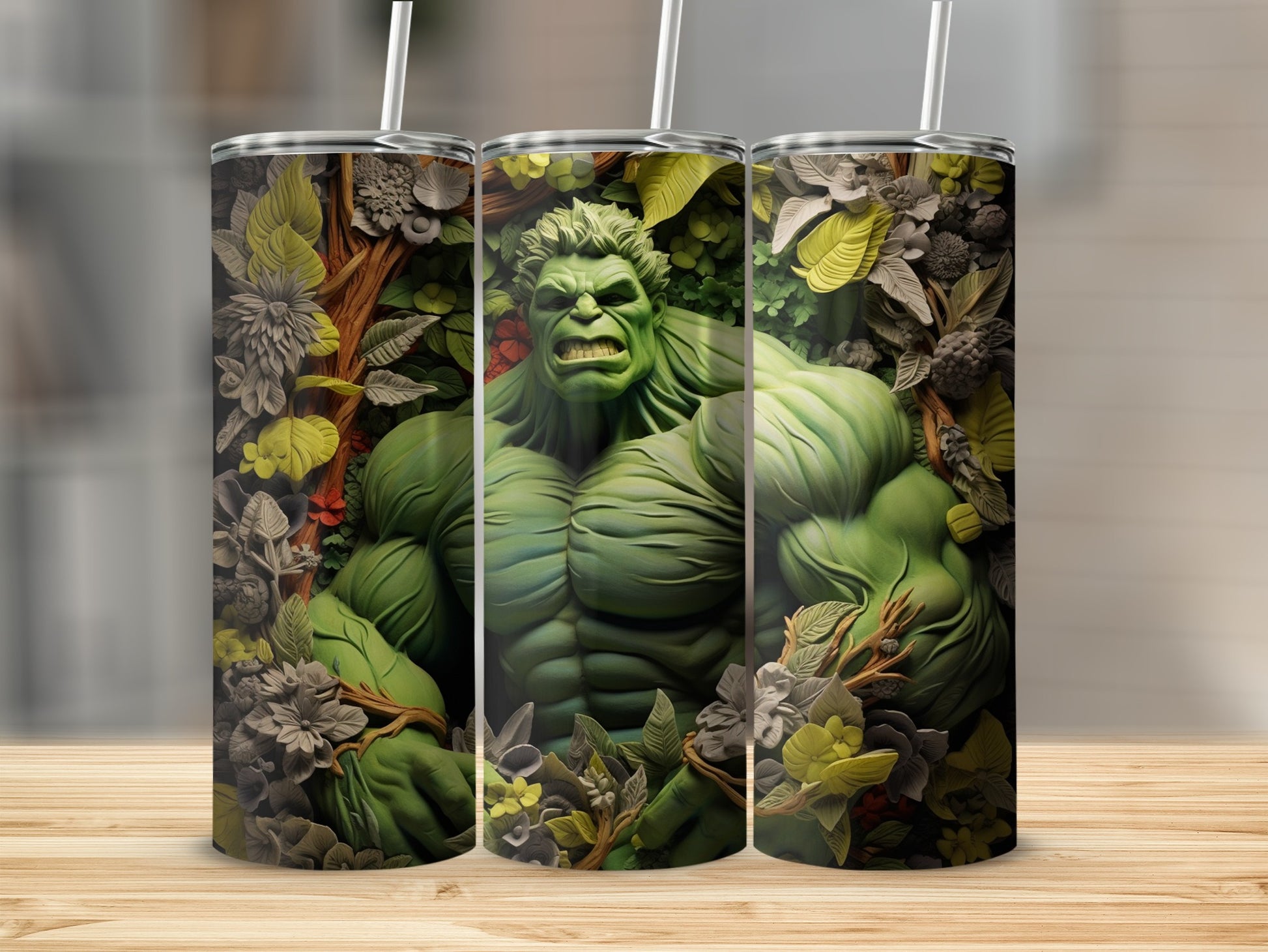 Hulk Floral Design Insulated Tumbler Product