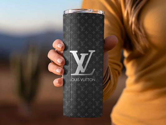 Louis Vuitton Branded Tumbler with Iconic Logo Design