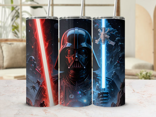 Dark Lord Lightsaber Scene Sci-Fi Themed Tumbler product type