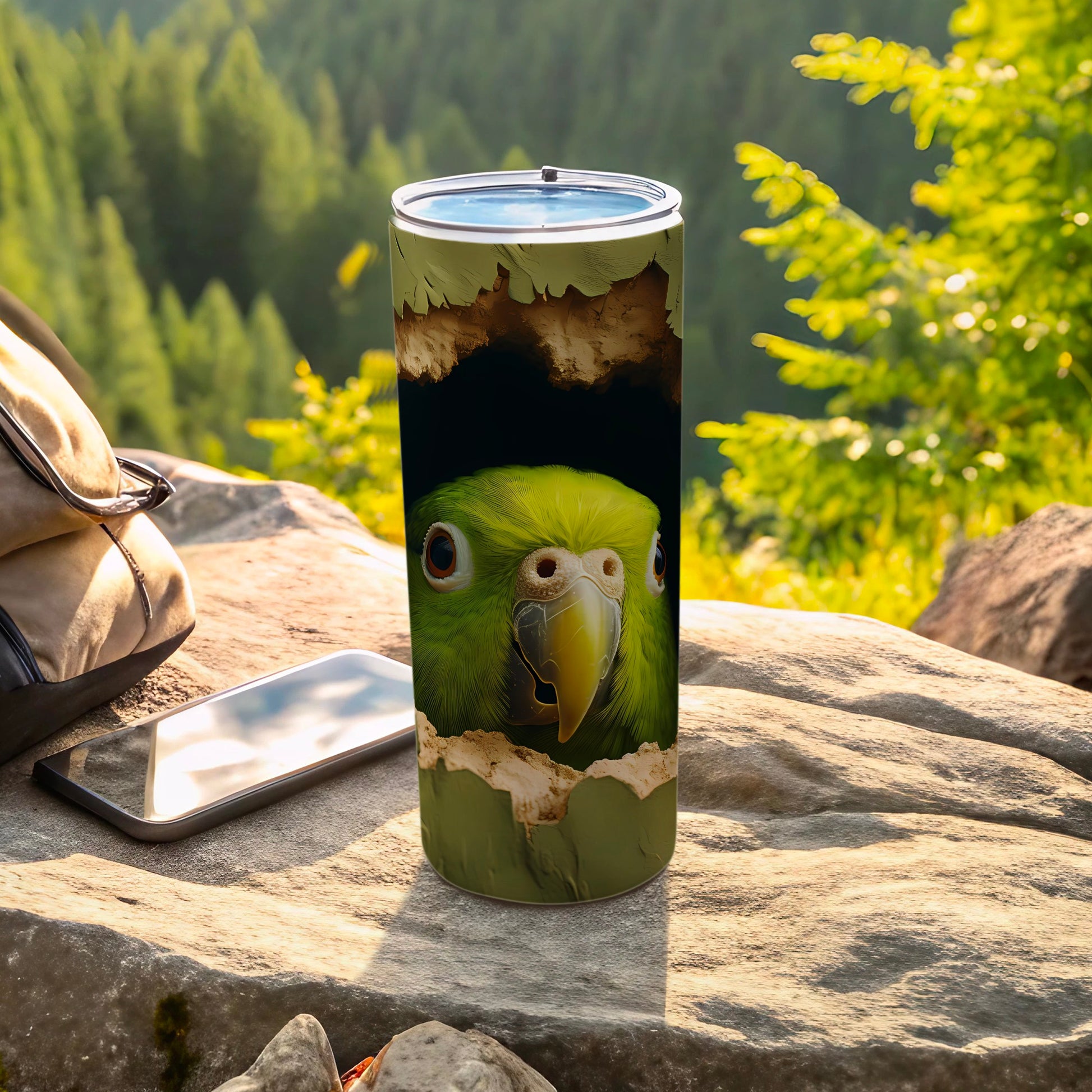 Curious Green Parrot Face Design Nature Scene Tumbler product type
Parrot
Green Parrot
Bird
Tropical Bird
Avian
Nature
Forest
Mountains
Outdoor
Wildlife
Animal
Tumbler
Drinkware
Beverage
Gift
Unique
Design
Art
Green
Adventure