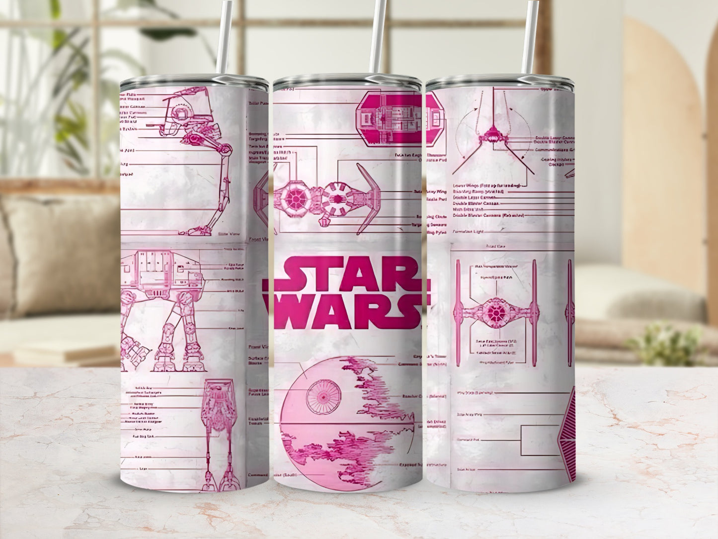 Star Wars Pink Blueprint AT AT TIE Fighter Death Star product type