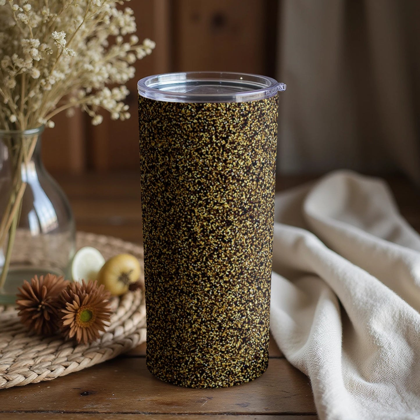 Stylish Insulated Beverage Container with Lid