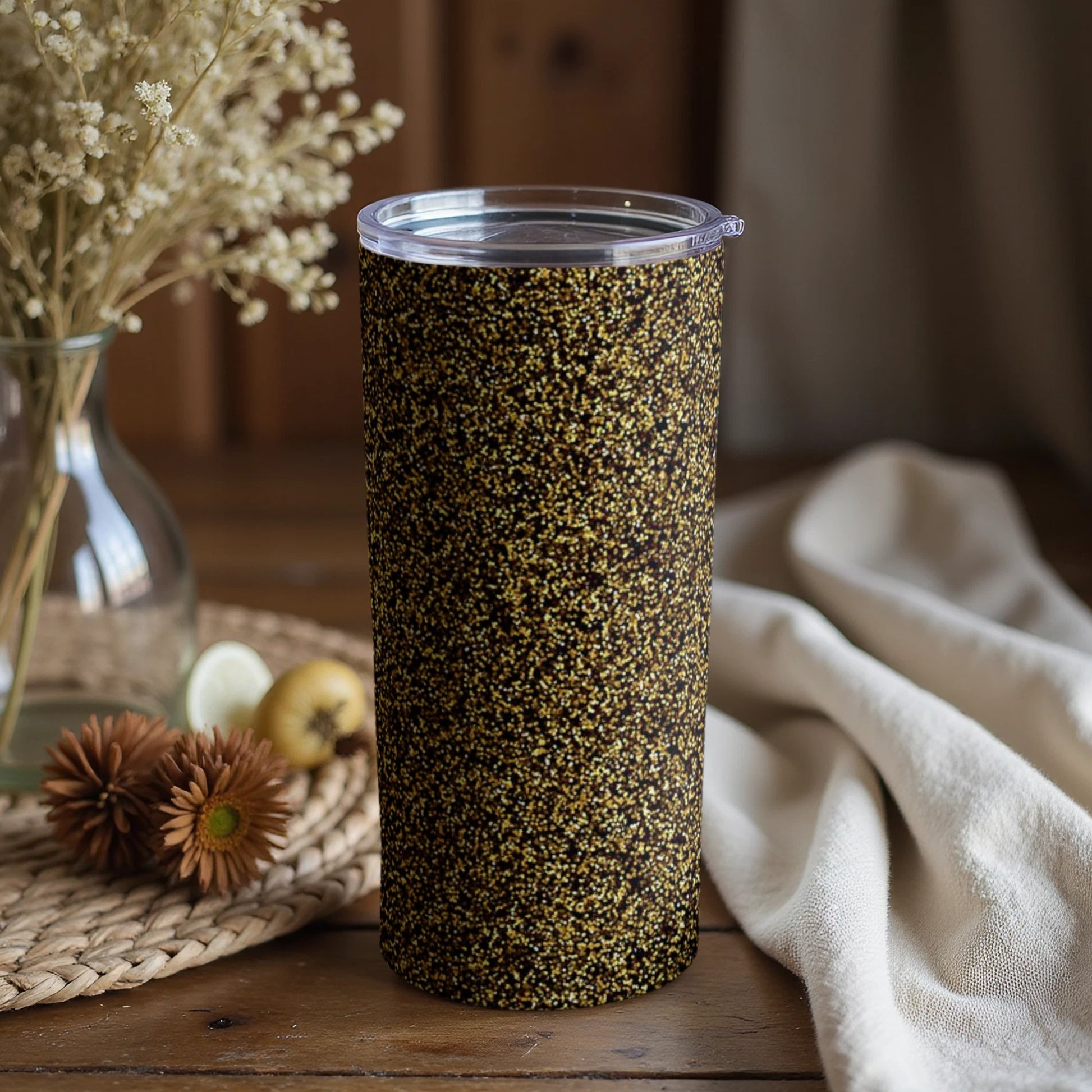 Stylish Insulated Beverage Container with Lid