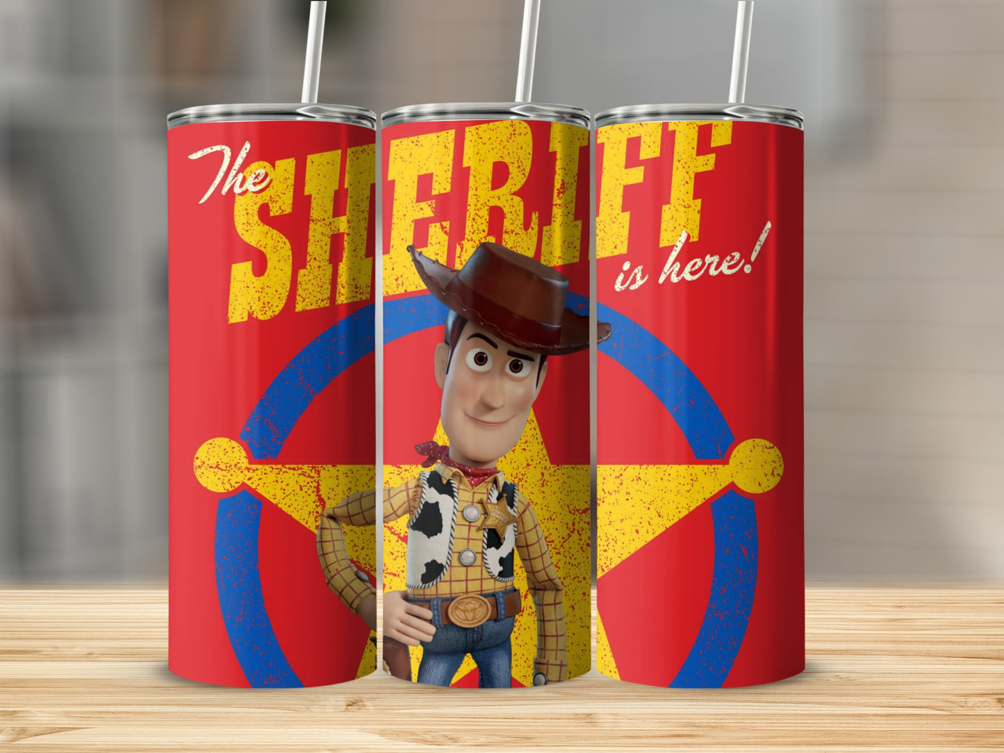 The Sheriff is Here Character Tumbler for Kids