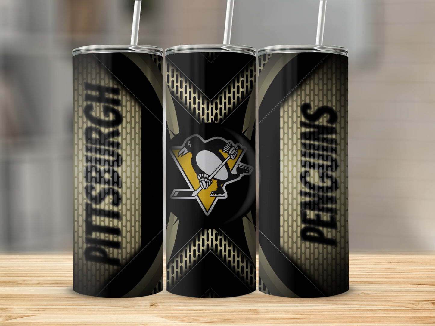 Pittsburgh Penguins Hockey Logo Design Great Gift Idea Tumblers