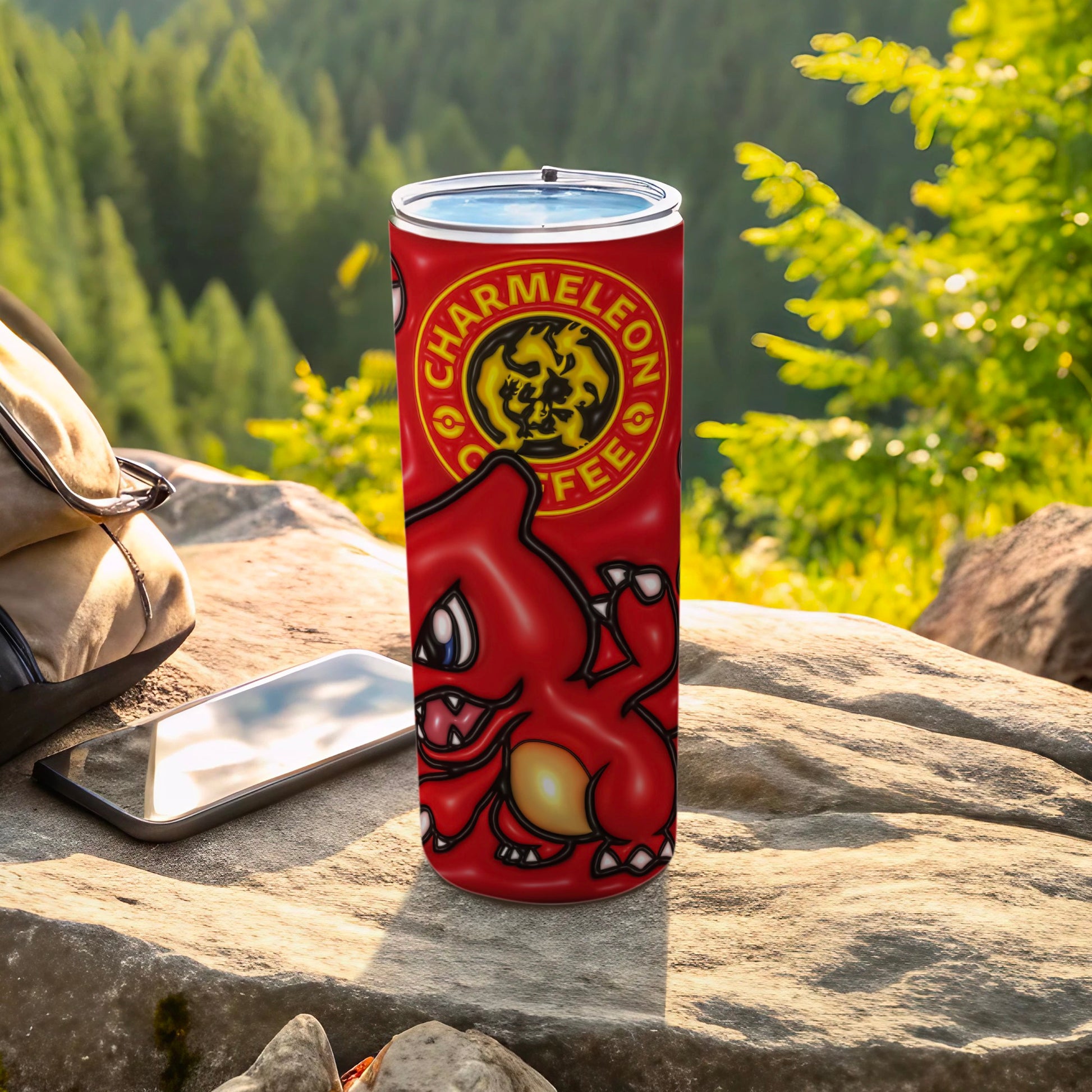 Charmeleon COFFEE Red Character Design Tumbler product type