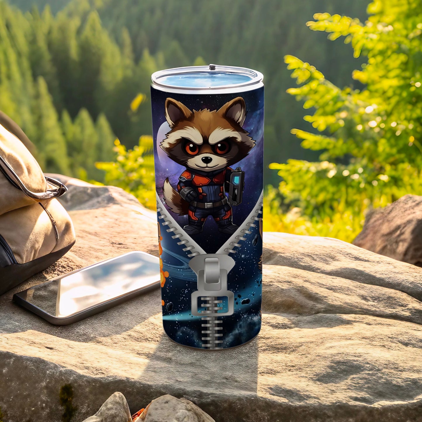 Rocket Raccoon Outdoor Adventure Themed Bottle