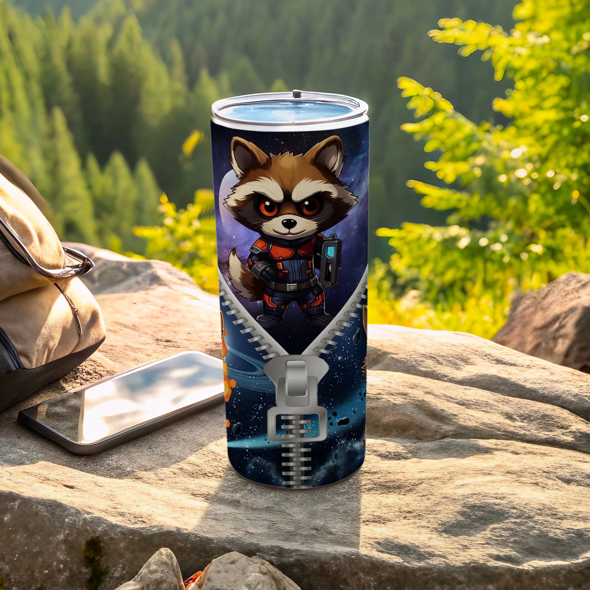 Rocket Raccoon Outdoor Adventure Themed Bottle