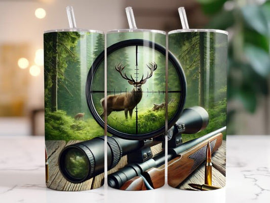 Deer Hunting Rifle Tumbler