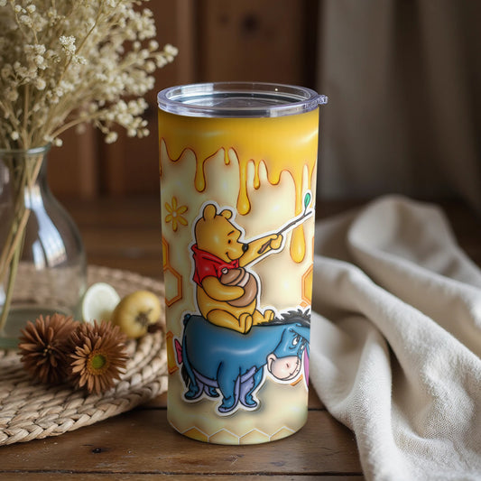 Winnie the Pooh and Eeyore themed tumbler product