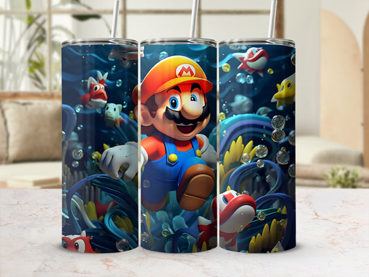 Underwater Adventure with Iconic Character Tumbler