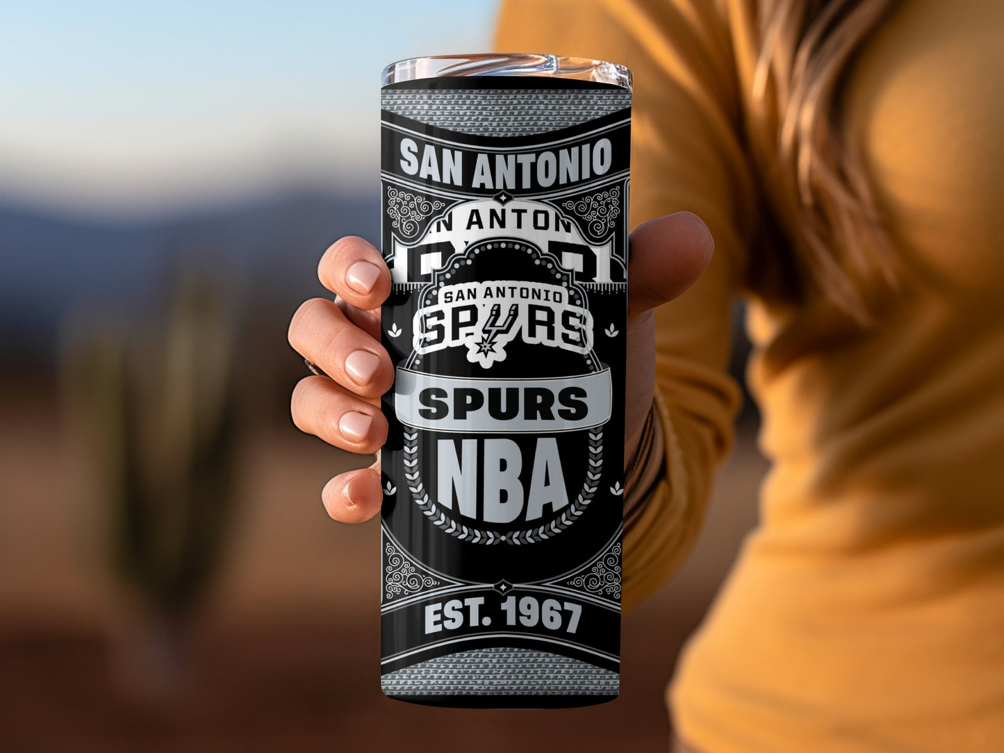 San Antonio Spurs NBA Basketball Est. 1967 Design Tumbler