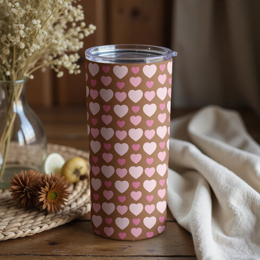 Heart Patterned Tumbler for Everyday Use