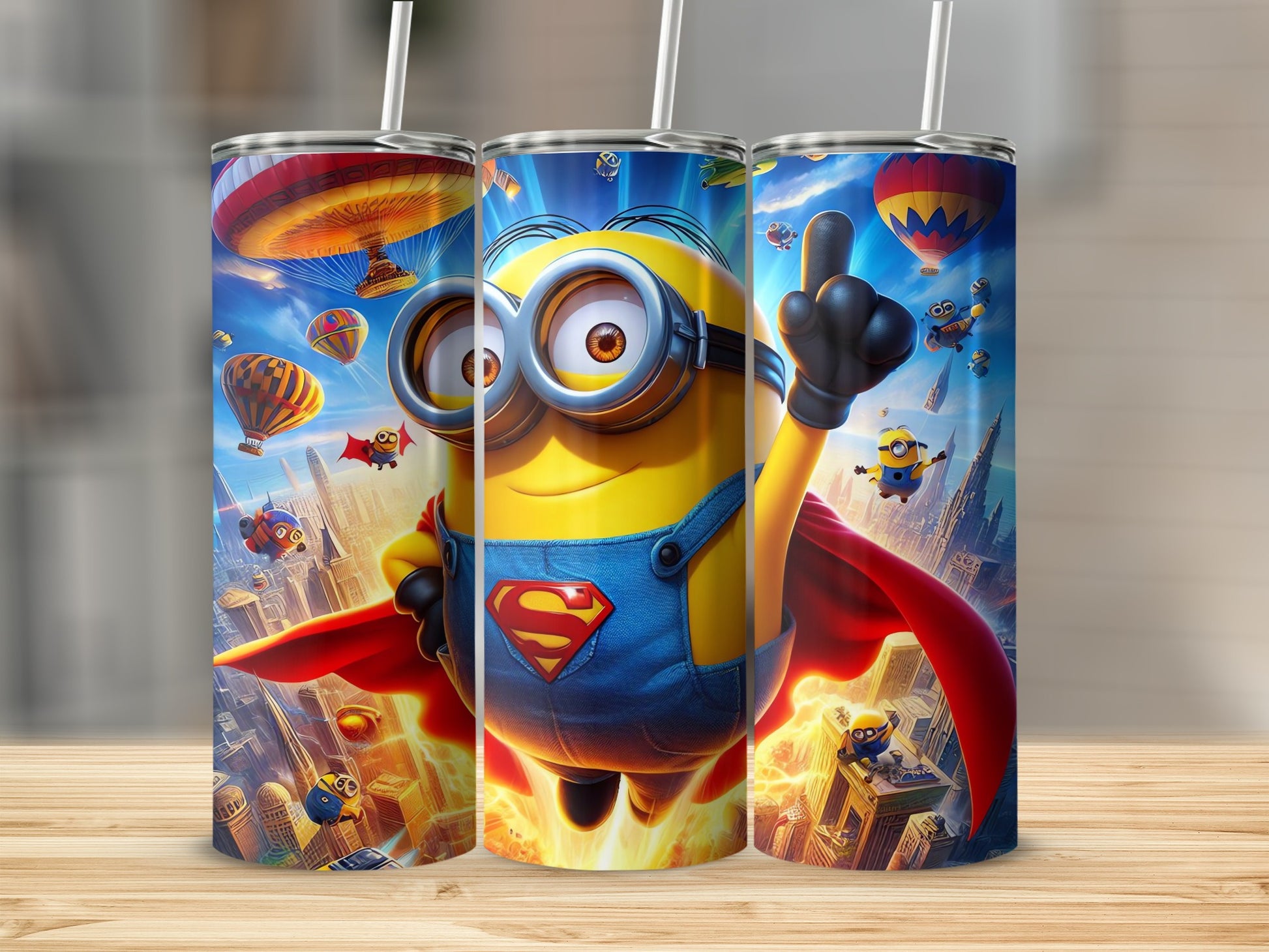 Superhero Minion Tumblers for Kids and Adults