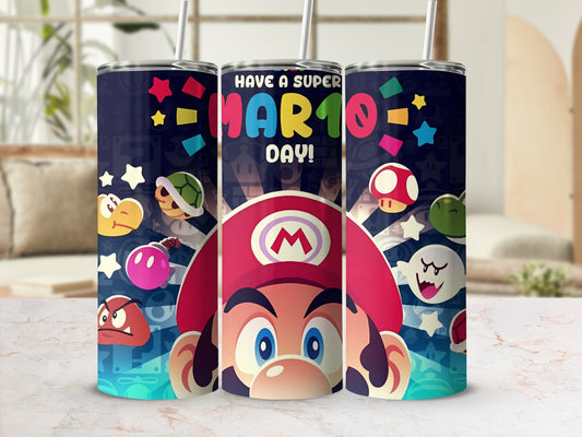 Have a Super Mario Day Colorful Graphics Tall Cup