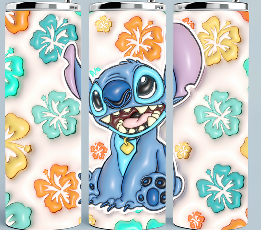 Stitch 3D Inflated tumbler