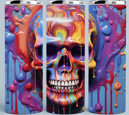 Skeleton Paint tumbler