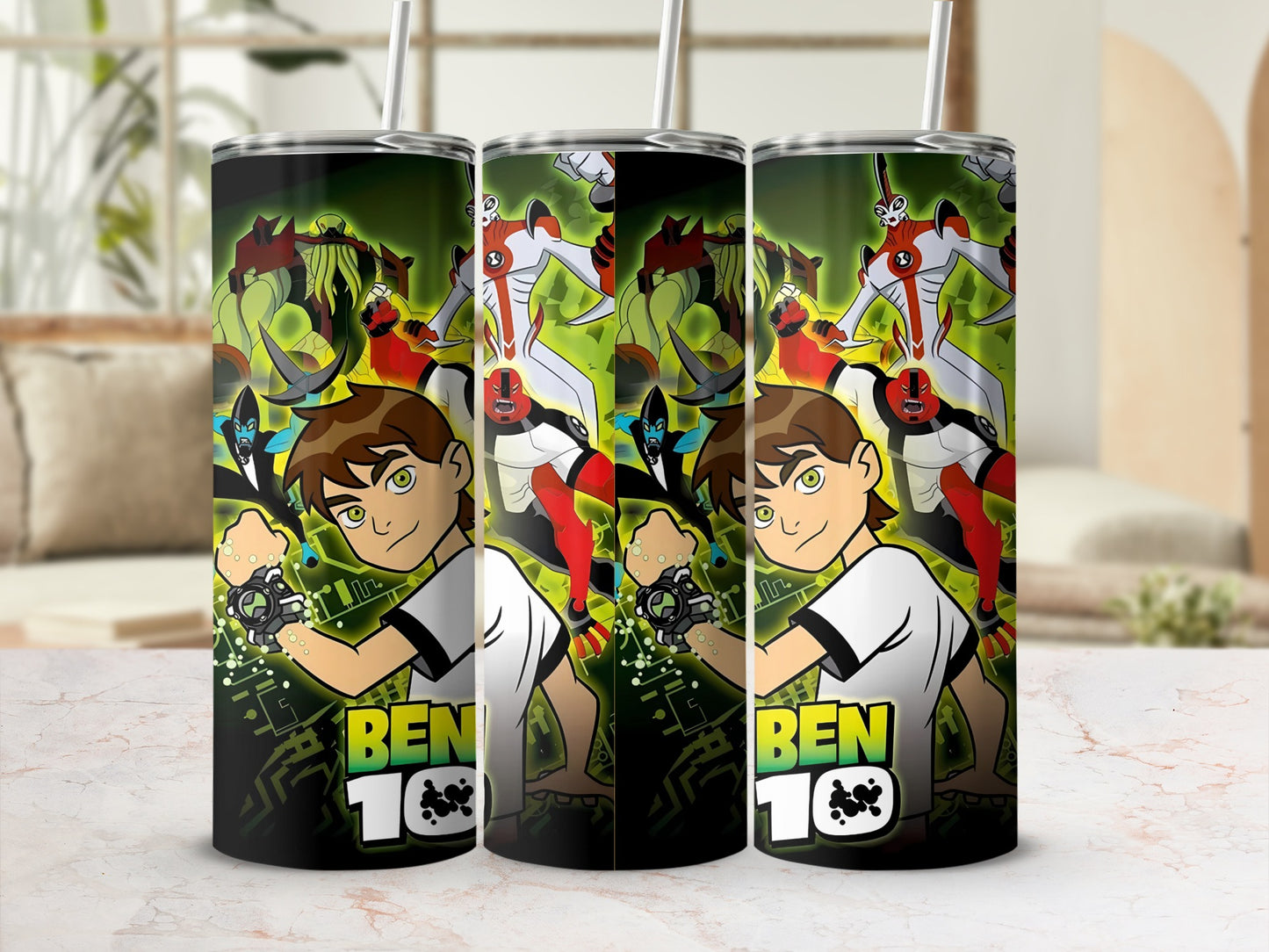 Ben 10 themed cartoon tumbler for kids and fans product