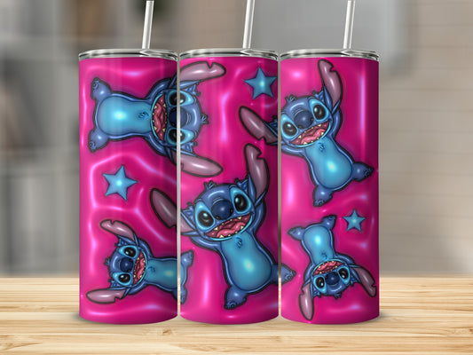 Playful Cartoon Characters Tumbler with Fun Design