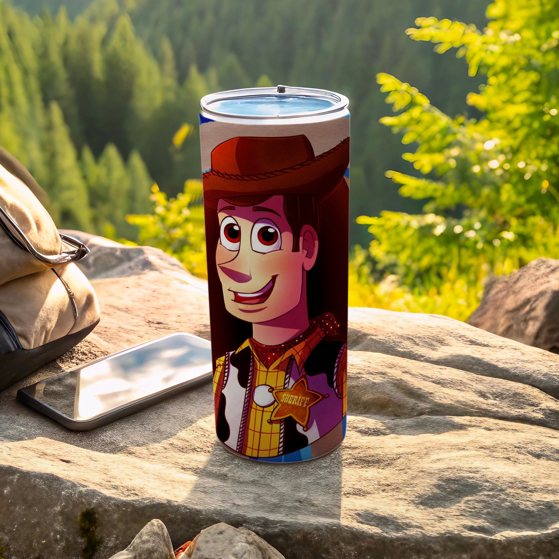 Woody Sheriff Cartoon Tumbler for Kids and Adults