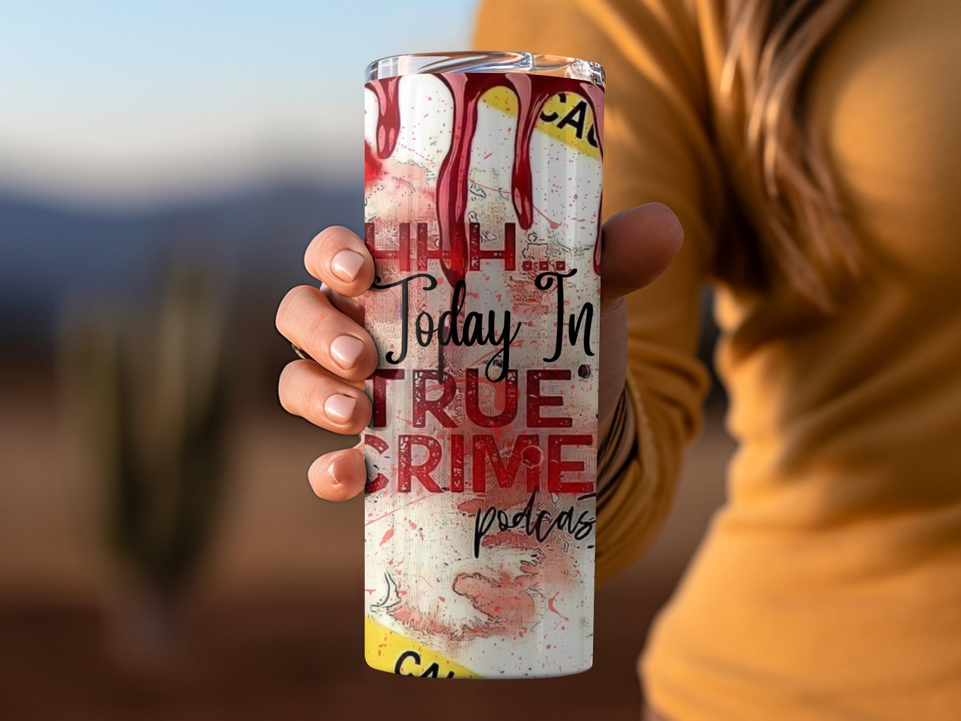 True Crime Podcast Theme Today In Steel Tumbler