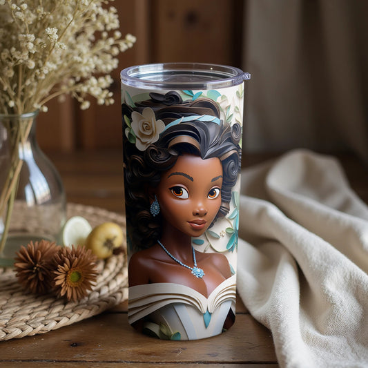 Elegant Floral Design Insulated Tumbler for Everyday Use